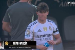 抢点破门，官方：弗兰-加西亚当选皇马3-2多特全场最佳球员