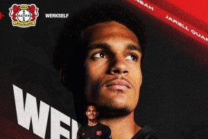 宽萨：欧冠对阵勒沃库森我就有很好的印象；他们拥有的雄伟目标